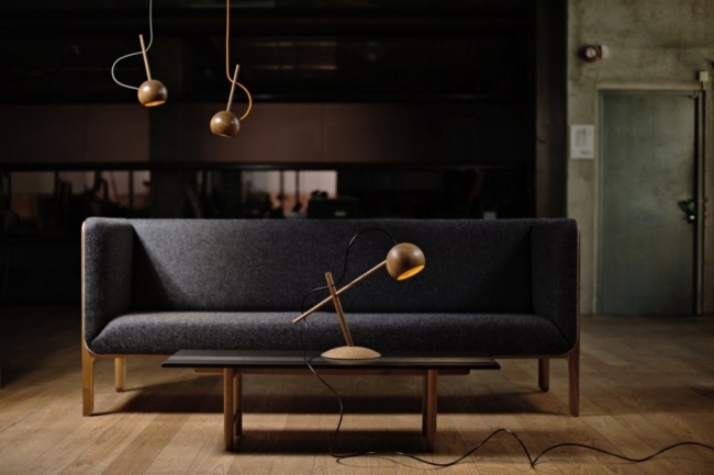 Designhänglampa O Sverre-Uhnger massivt trä av hög kvalitet