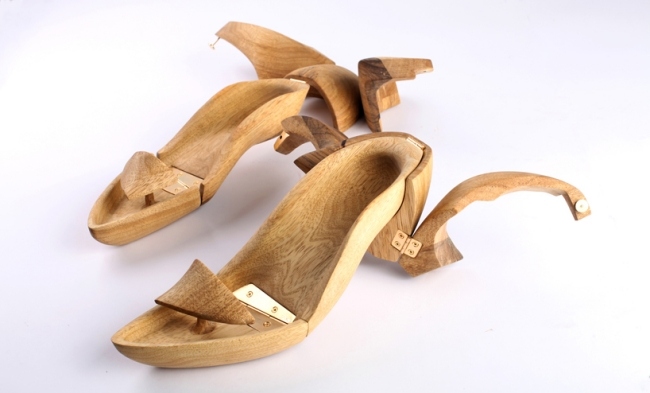 öppna sandaler träskodesign av valley weinreb
