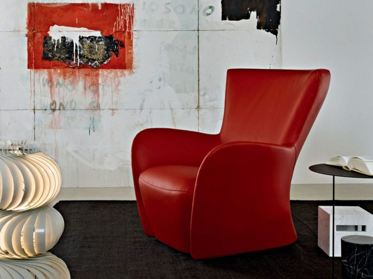 Fåtölj vardagsrum inrätta idéer futuristisk design