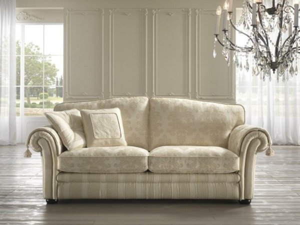 modern vit klassisk soffa