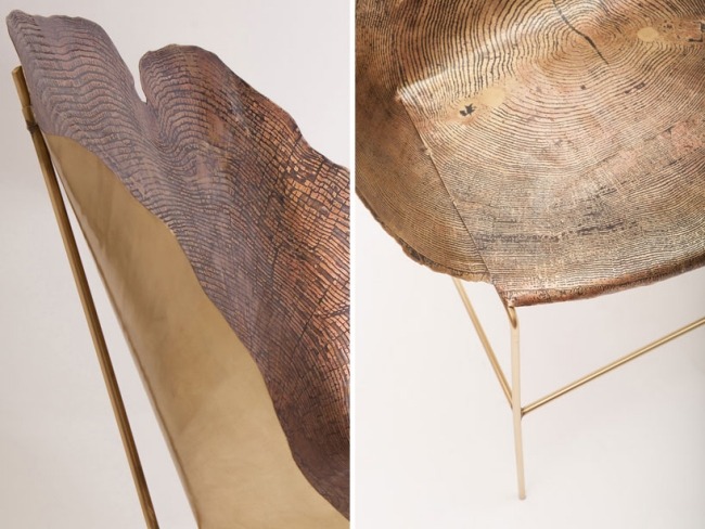 Designer stolar sharon platser jerusalem träkorn metall detaljer