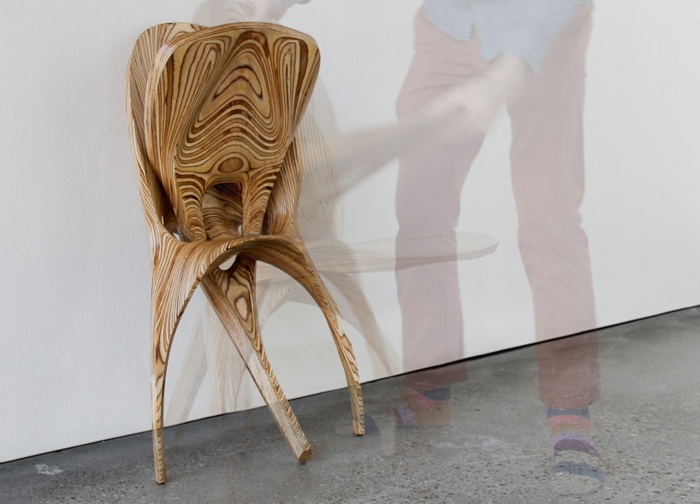 designerstol gjord av fällbart hopfällbart ledsystem