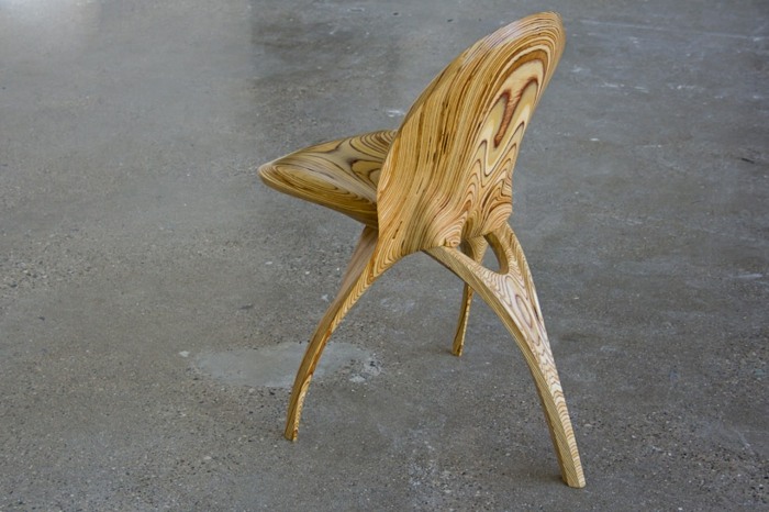 stratum design stol möbler trä björk