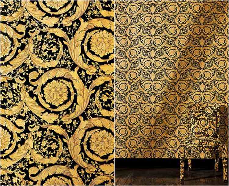 designer-tapeter-versace-guld-svart-mönster