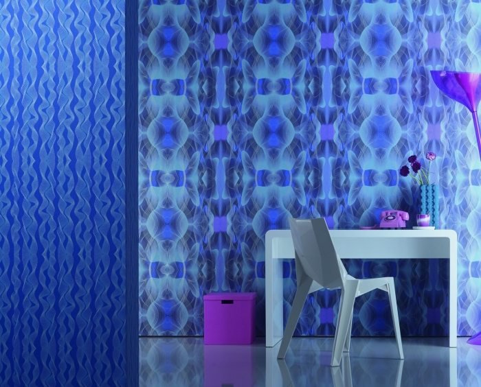 blå-designer-tapeter-från-Marburg-abstrakt-mönster