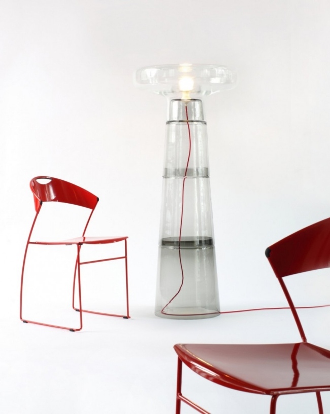 designer golvlampa dan yeffet golvlampa av glas