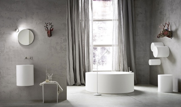 hål badrum minimalistisk samling modern inredning