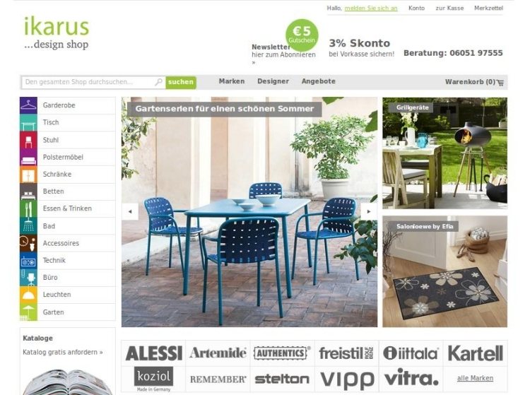 Köp designmöbler från Ikarus online