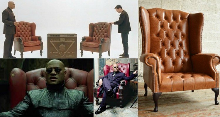designklassiker-möbler-sittplatser-chesterfield-fåtölj-brun-matrisfilm