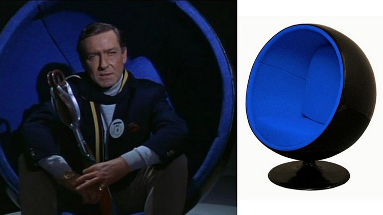 design-klassiker-möbler-boll-stol-boll-fåtöljer-ovanligt-sittplats-möbler-blå-svart