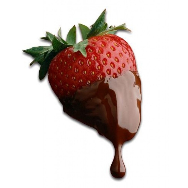 Gör dig-jordgubbar-med-choklad-glass-form