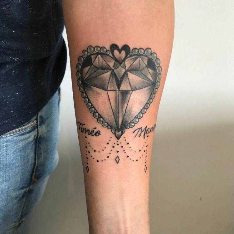 Tatuering diamant underarm hjärta tatuering betyder små tatueringar underarm kvinnor