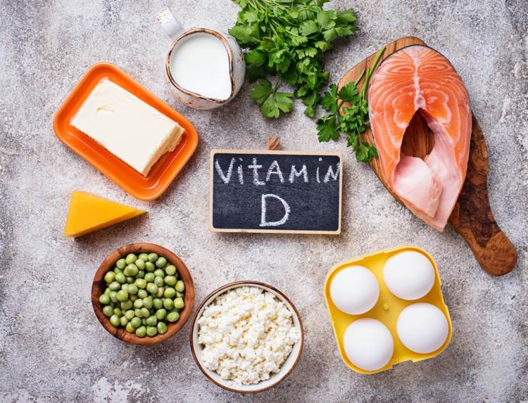 D -vitamin finns också i livsmedel