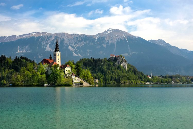 Destinationer 2018 Bled Lake Slovenien