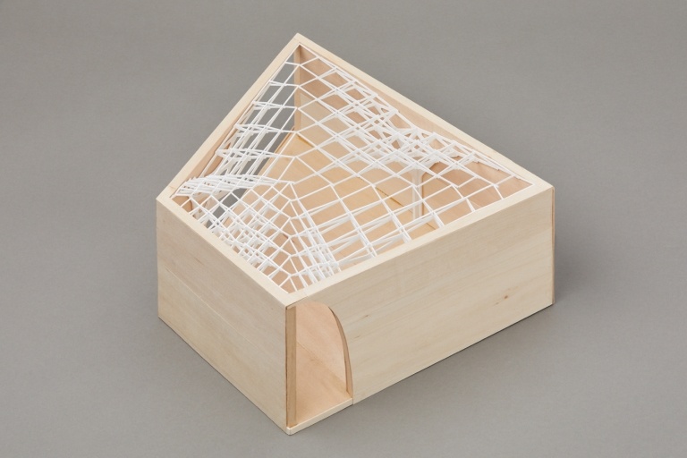 takfönster i trä 3D -modell