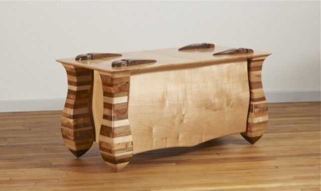 Bröst-sovrum rustika trä ovanliga möbler