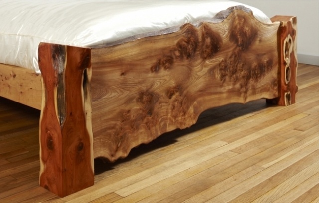 Sängdesign original step board-rustik allan-lake möbler