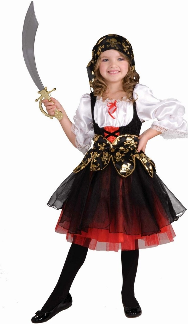 karneval kläder tips färgglada sabel pirat kvinnliga tyg huvud