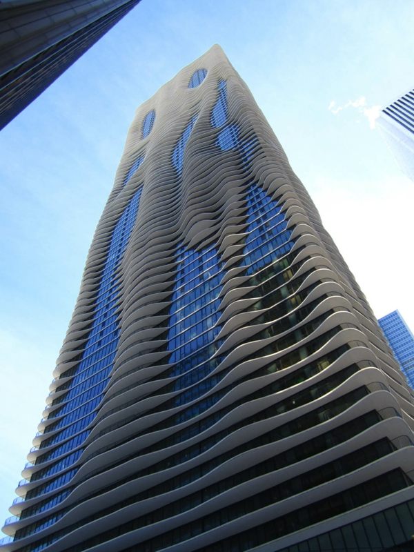 Aqua Tower Chicago modern arkitektur