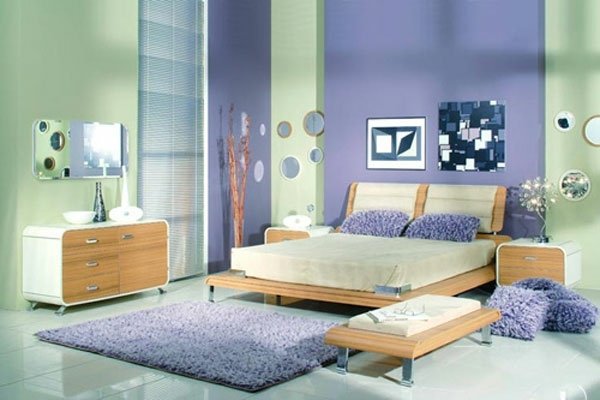 mjuk-blå-färg-sovrum-dekoration