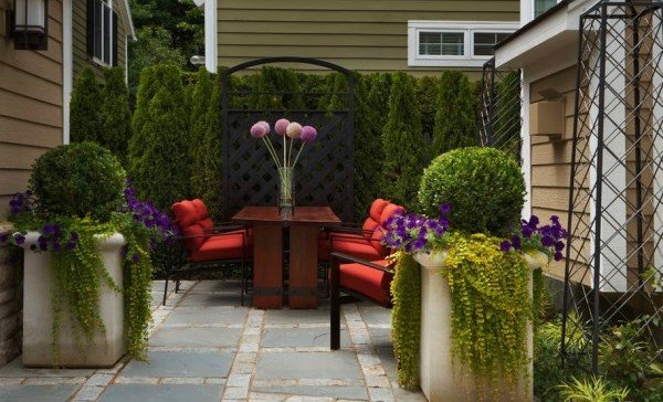 Dekorera trädgården elegant med små skuggor
