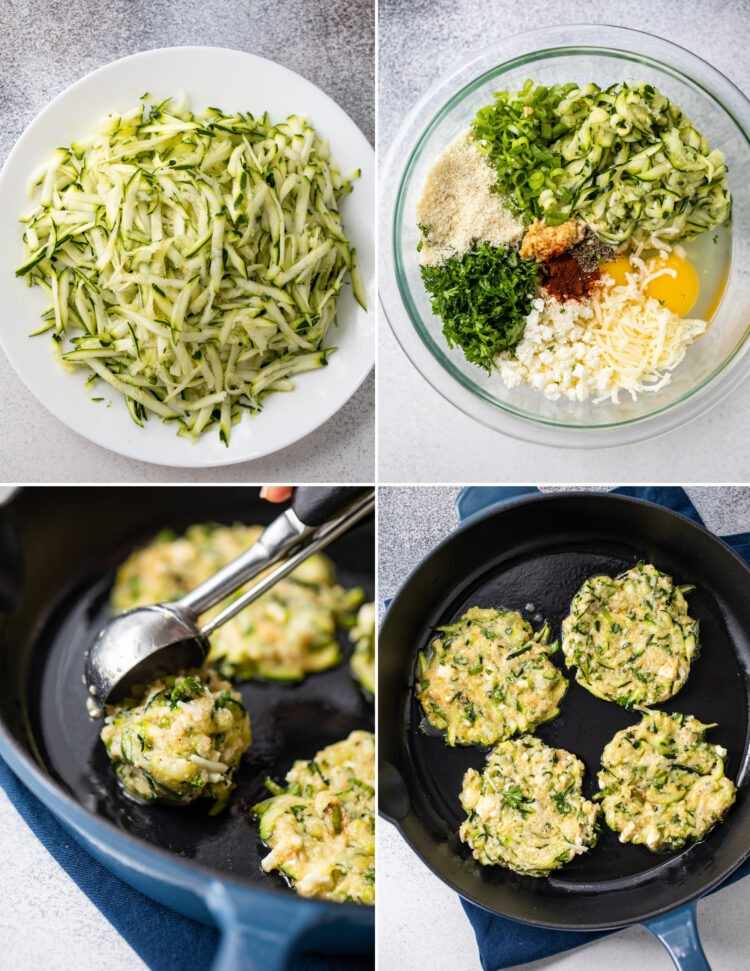Low Carb Zucchini Buffer Recept Steg för steg
