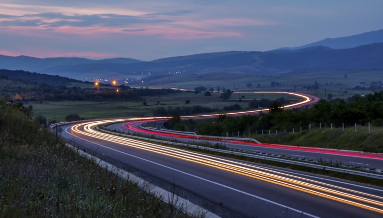 Motorvägen Trakia leder från Sofia till Bulgariens svarta havskust