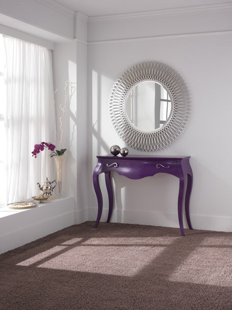 italienska-möbler-stilema-lila-konsol-bord-modern-spegel