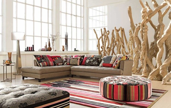 Roche Bobois-moderna-möbler-design-färgglada-kuddar