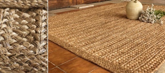 Mattor rustikt utseende naturliga tyger i modern design