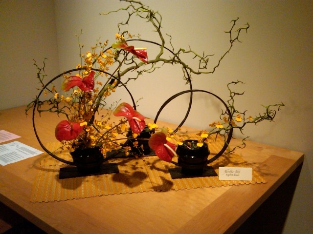 ikebana blommig konst fin lägg till orange dekorationselement
