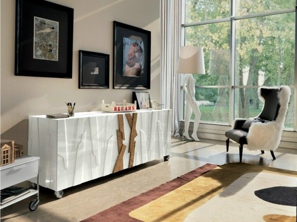 vit färg snygga möbler matsal cool lampa