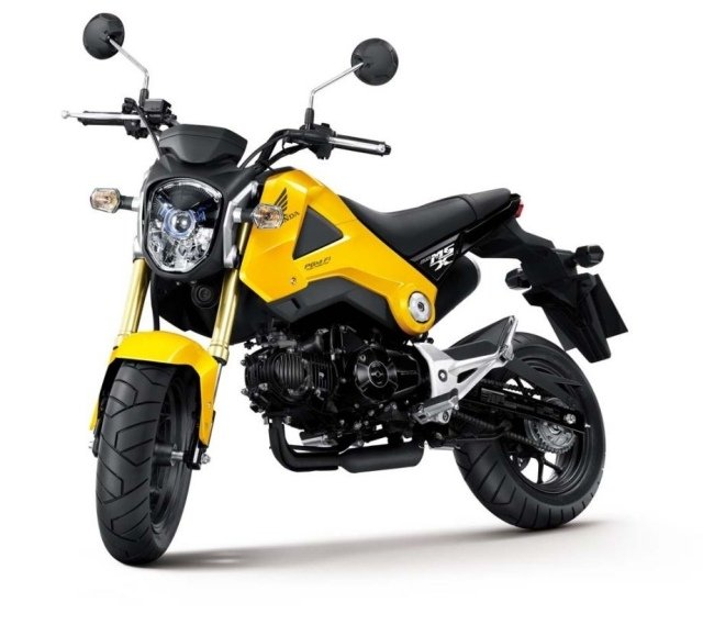 Honda MSX125-2013 motorcykel gul modell