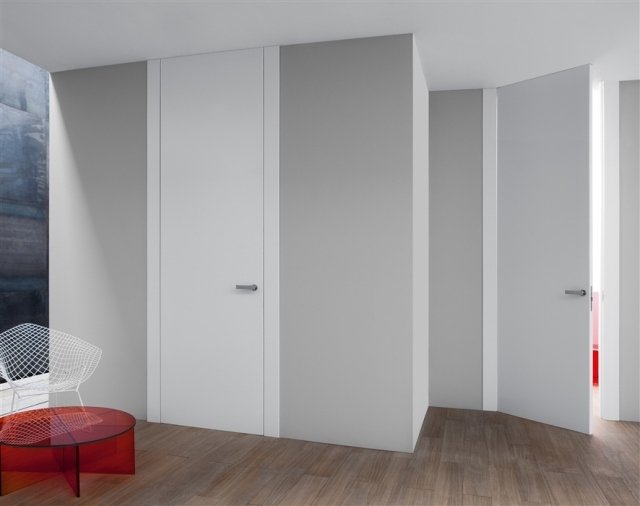 innerdörr modern vit slät italiensk design lualdi