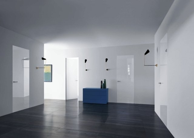 moderna dörrar design italien glas vit RASOMURO 55RR