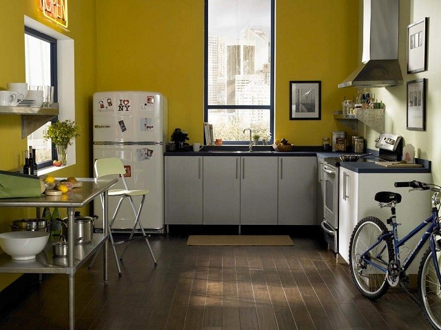 måla kök färg idéer modern design