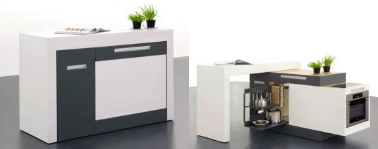 praktiskt fällsystem litet kök med modulär design