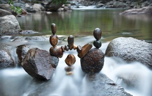 vattenfall foto land art art av michael grab