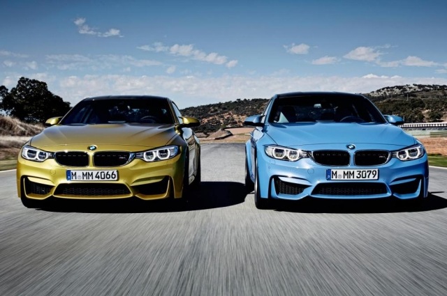 M3 2014 sportbil blå gul prestanda dynamik fram