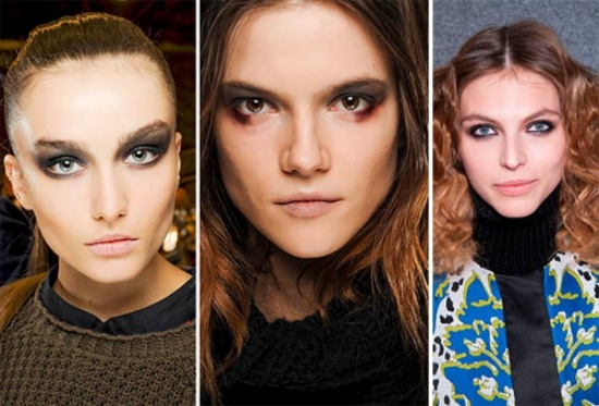 Smokey Eyes Effect Applicera smink korrekt Trender-2013 2014 höst-vinter