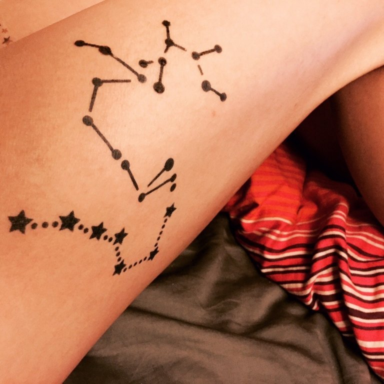 Halv permanenta tatueringstrender Pinterest Inkbox upplever tatueringsdesign kvinnor
