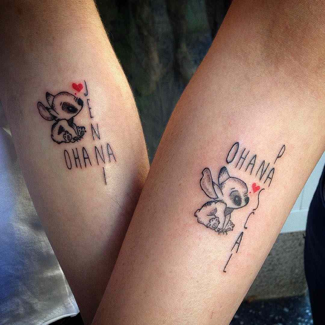 Ohana tatuering trender familj tatuering design kvinnor arm tatuering
