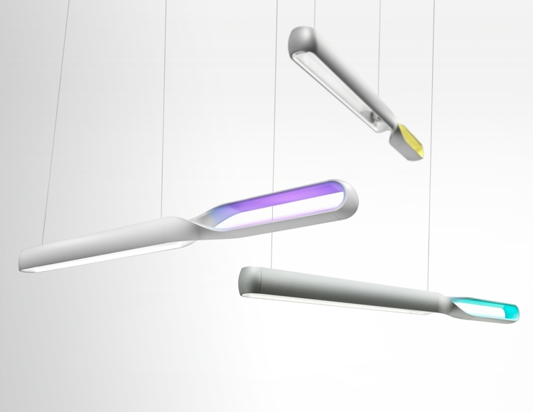 designidé minimalistisk färgstark ljus hängande lampa