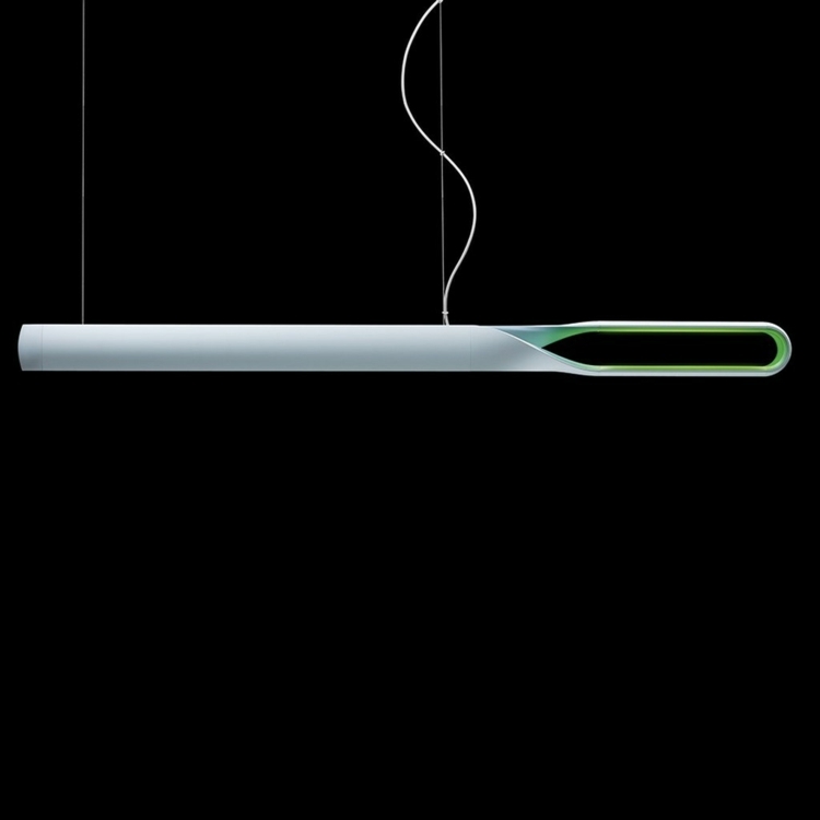 ljusgrön neonlampa modern enkel design infinito