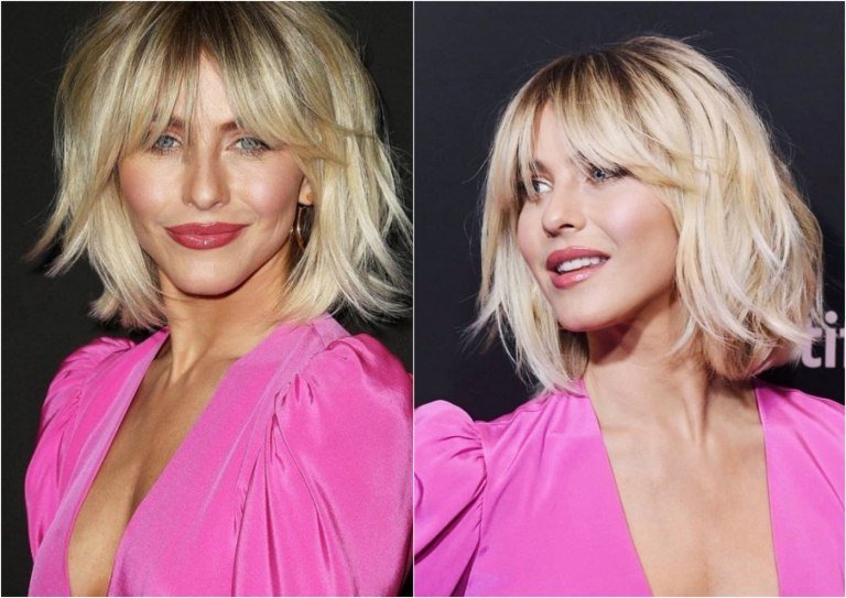 Lobfrisyr i kombination med gardinstång Julianne Hough