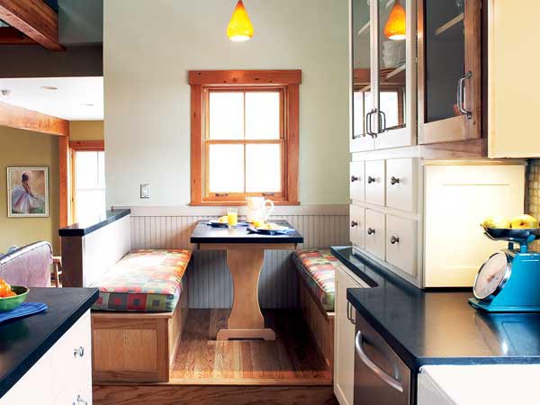möbler med förvaring kök trä bänk låda