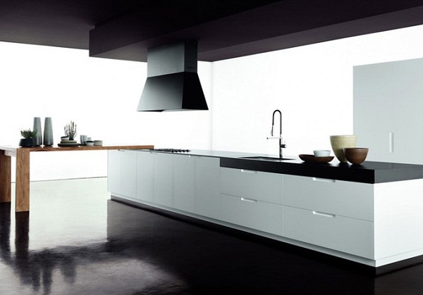 minimalistiskt-kök-Zampieri-Cucine-vitt-öppet-kök