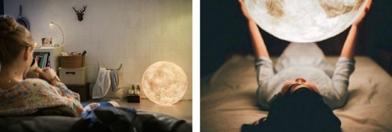 lampa måne varm atmosfär inredning