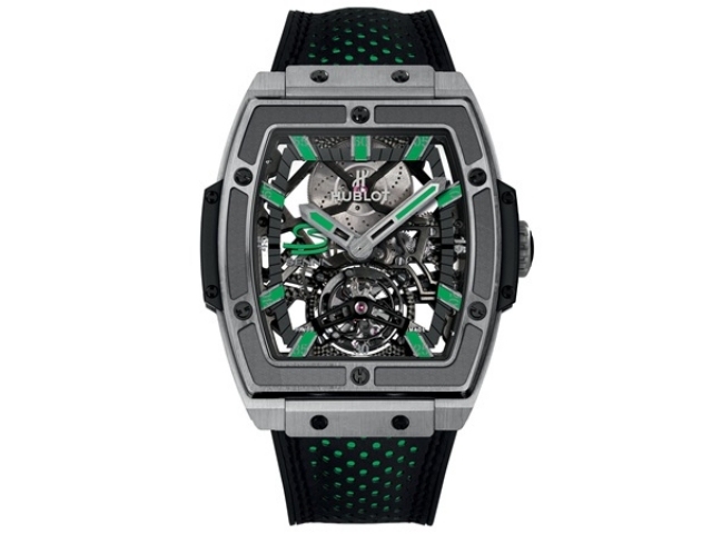 hublot ayrton-senna armbandsur lyxutgåva-svart PVD-titan