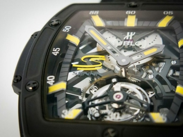 Armbandsur design- Senna Logo- svart safir urtavla